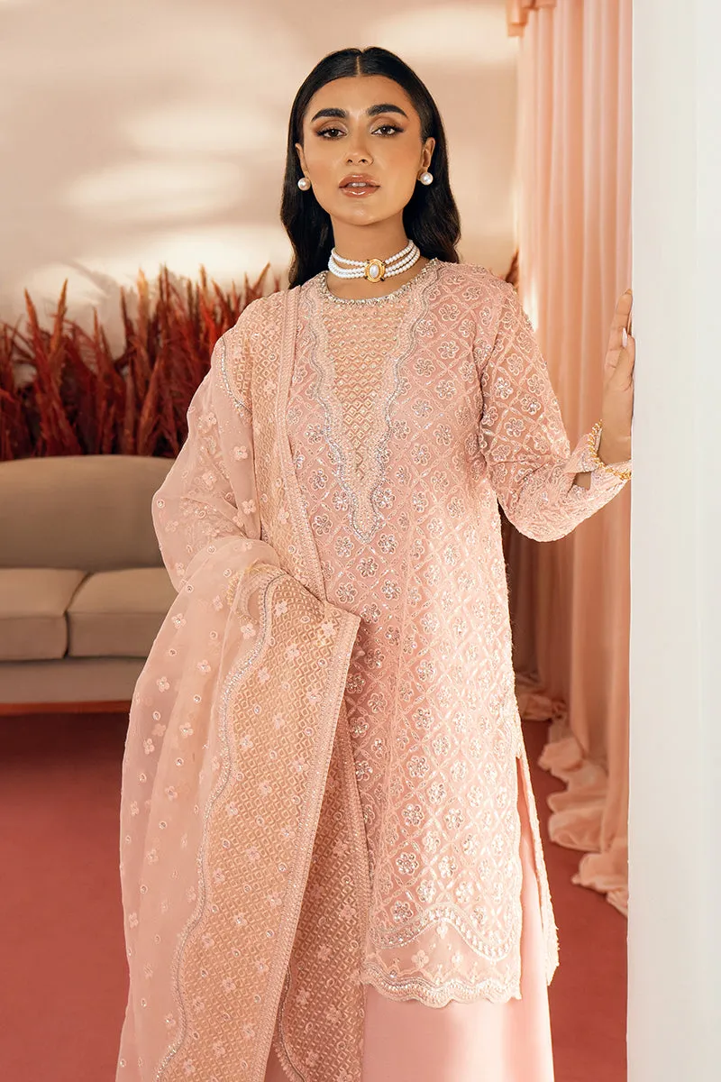 Pink Heavily Embellished Pakistani Kameez Sharara Dupatta Party Wear