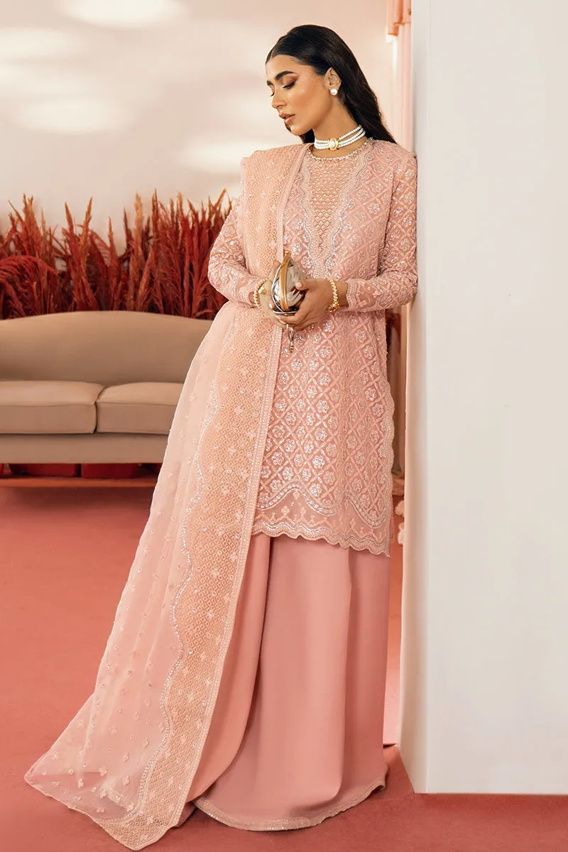 Pink Heavily Embellished Pakistani Kameez Sharara Dupatta Party Wear