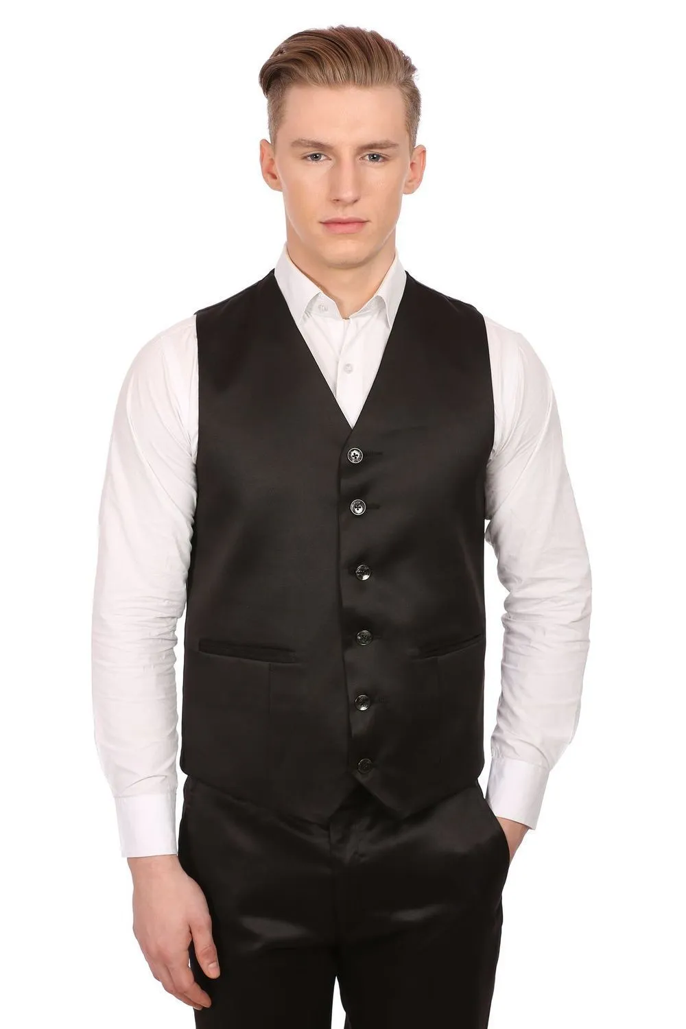 Poly Blend Black Tuxedo Jacket