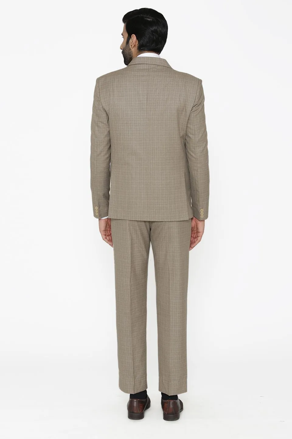 Poly Cotton Grey Suit