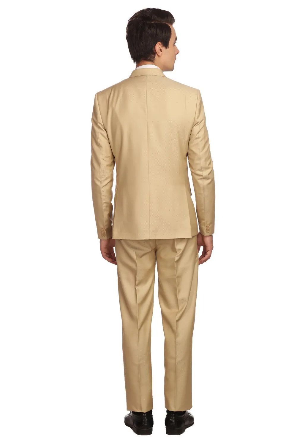 Poly Viscose Beige Suit