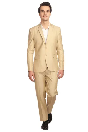 Poly Viscose Beige Suit