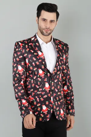 Polyester Christmas  Multicolored Blazer