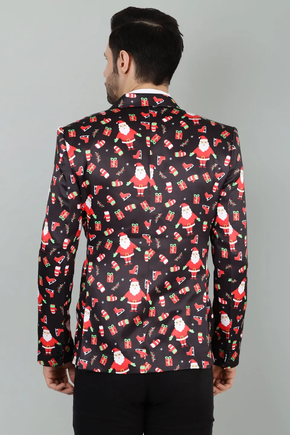 Polyester Christmas  Multicolored Blazer