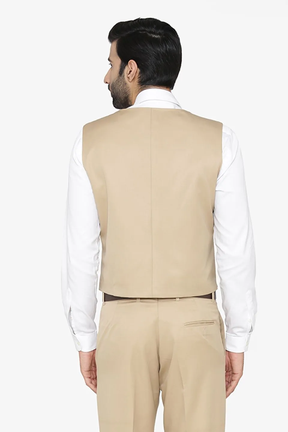 Polyester Cotton Beige Jacket