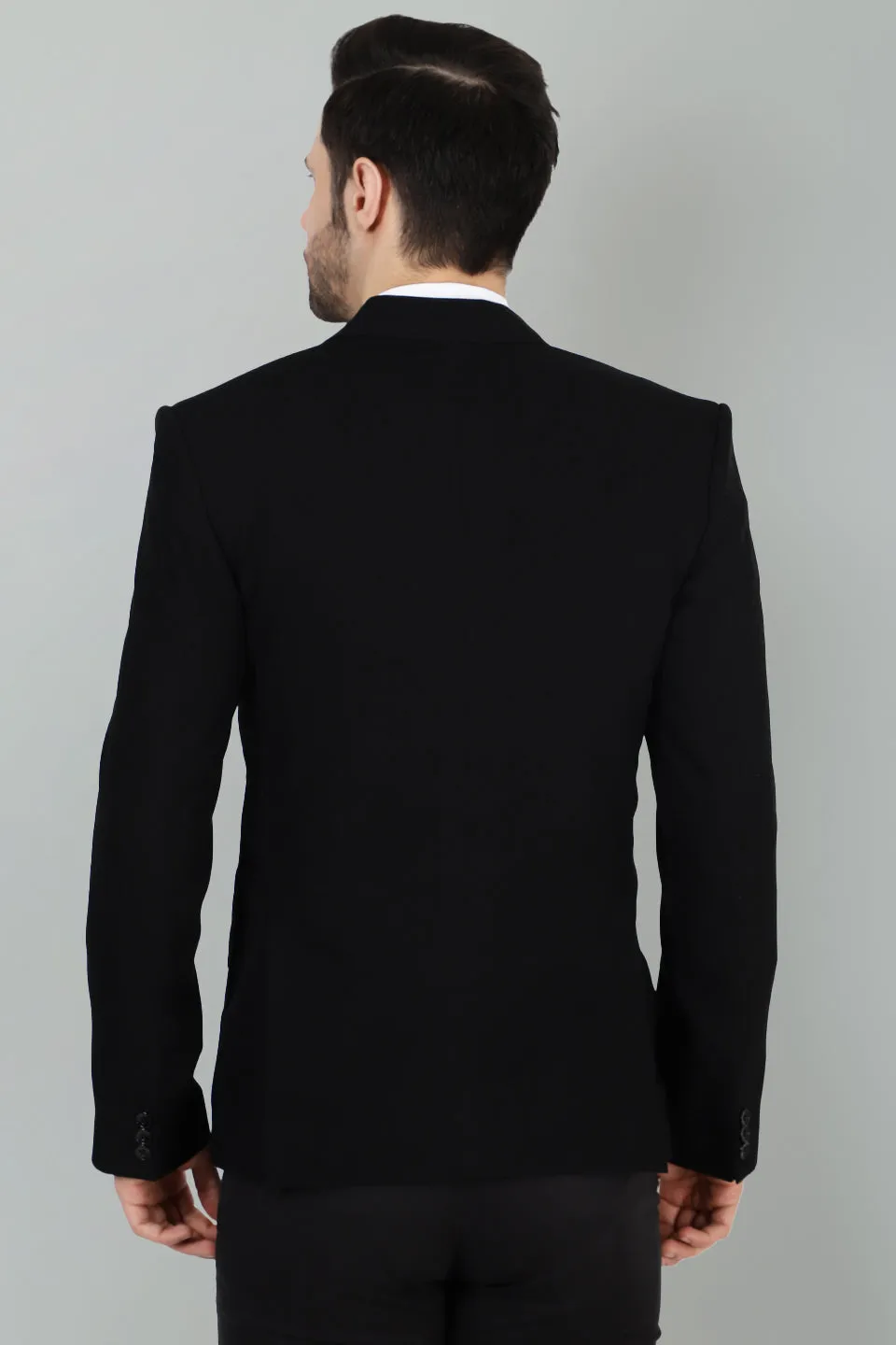 Polyester Cotton Black Blazer