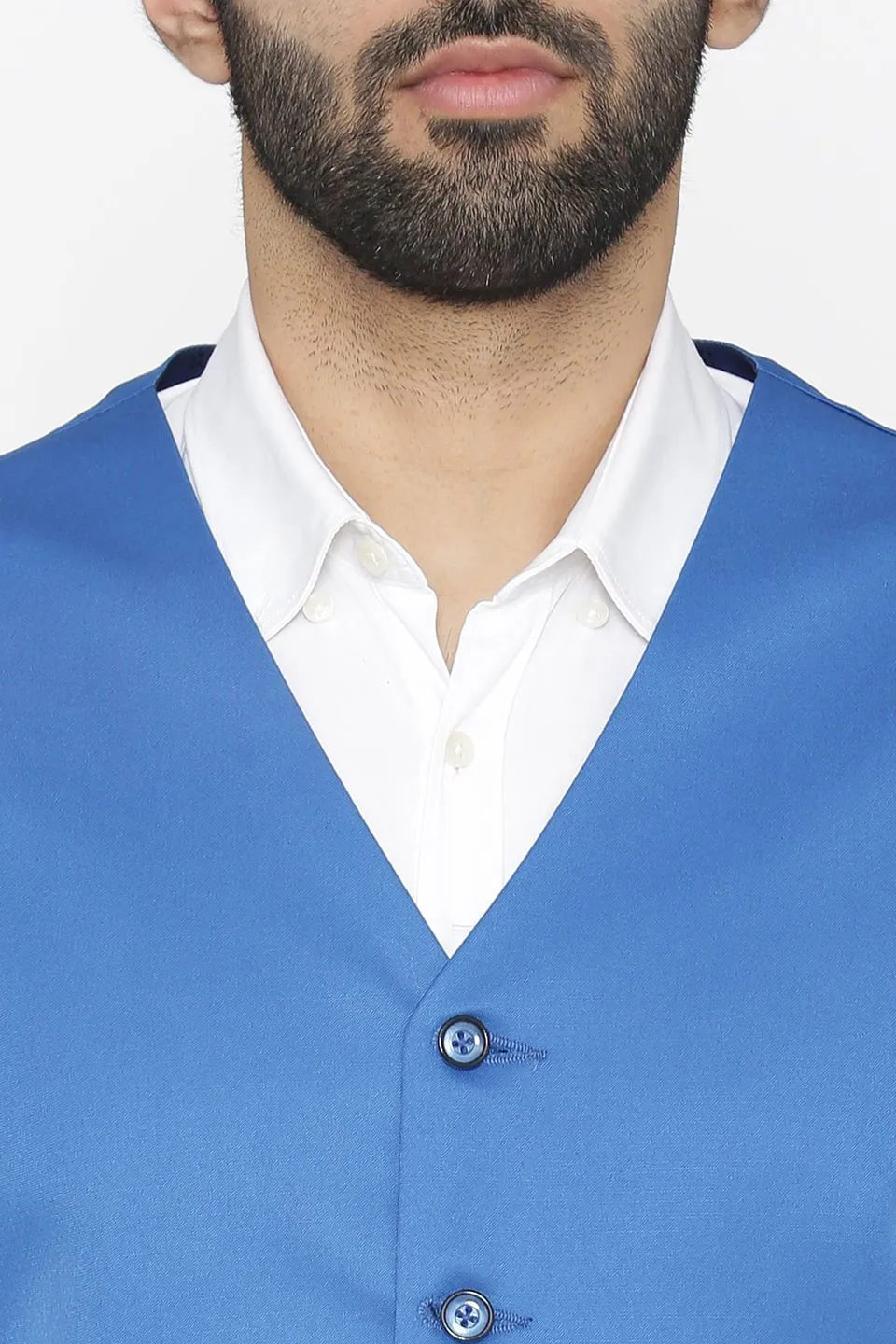 Polyester Cotton Blue Jacket