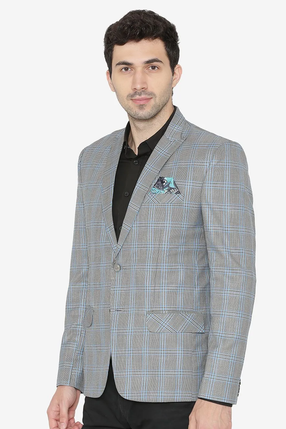 Polyester Cotton Green  Blazer