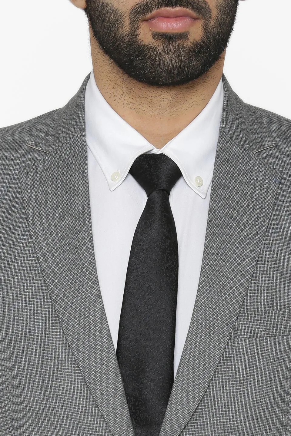Polyester Cotton Grey Suit