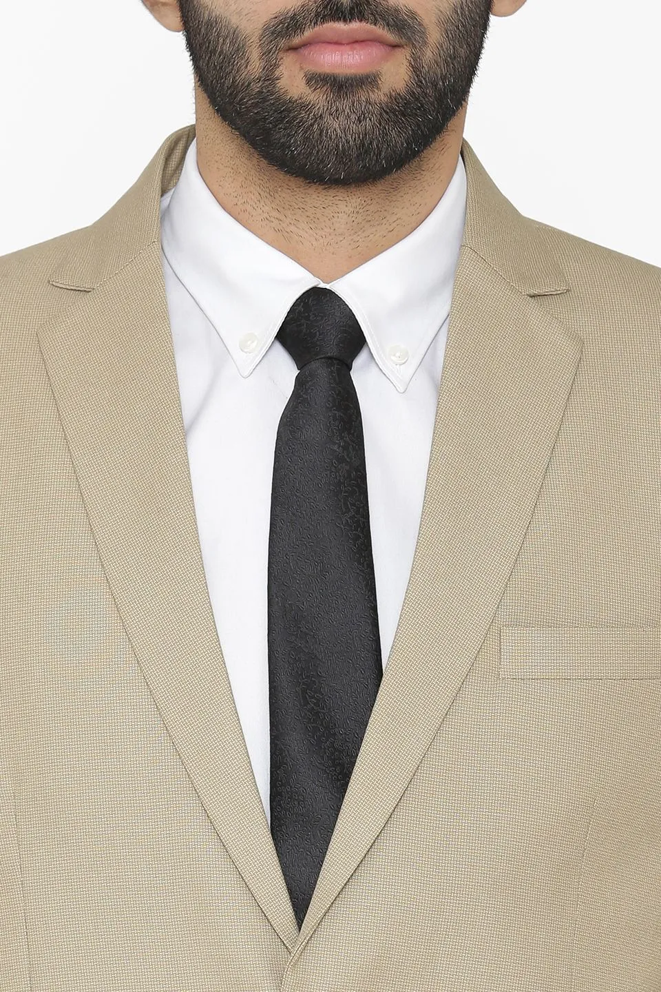 Polyester Cotton White Blazer