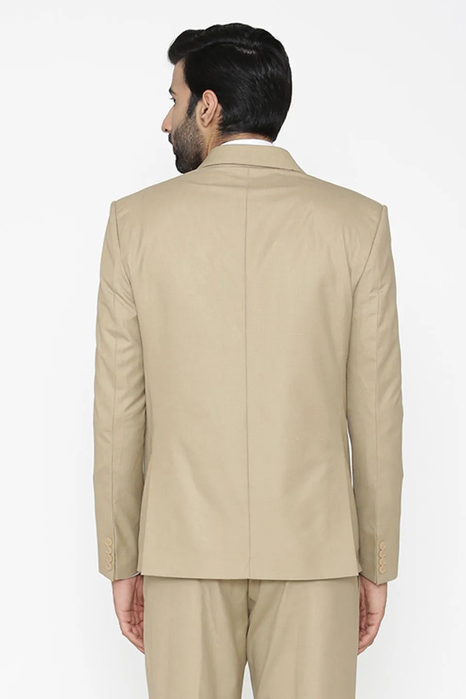 Polyester Cotton White Blazer