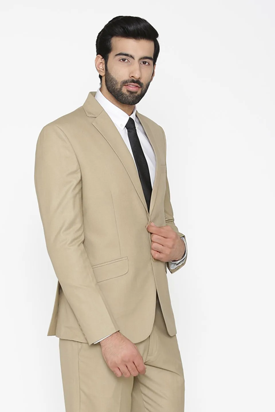 Polyester Cotton White Blazer