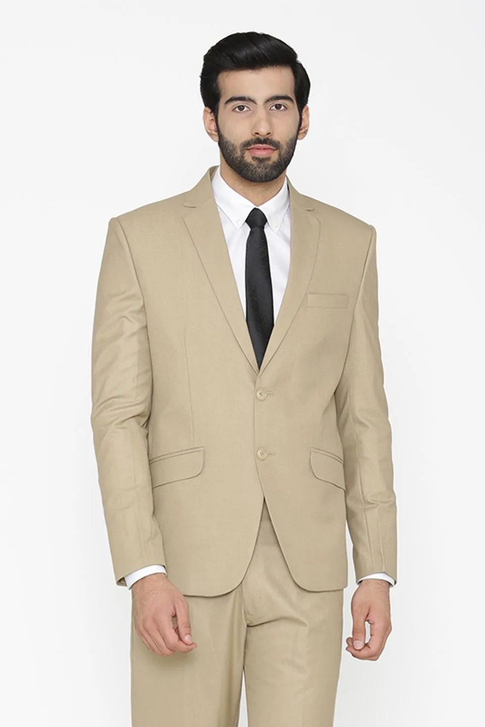 Polyester Cotton White Blazer