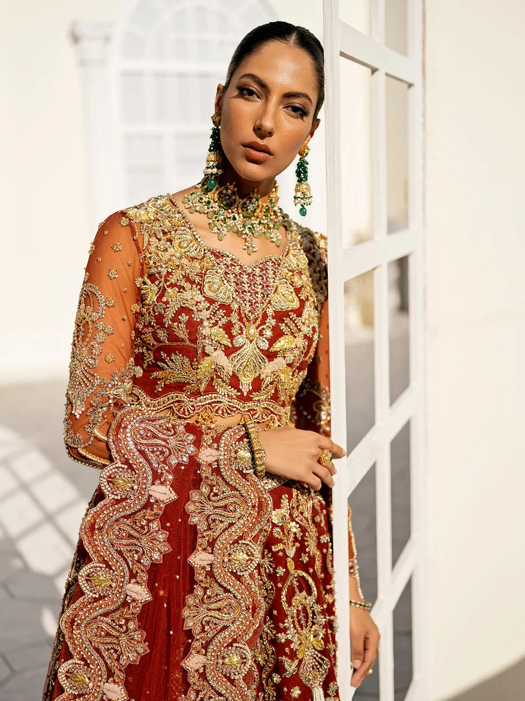 Red Bridal Lehenga Choli for Pakistani Wedding Dresses
