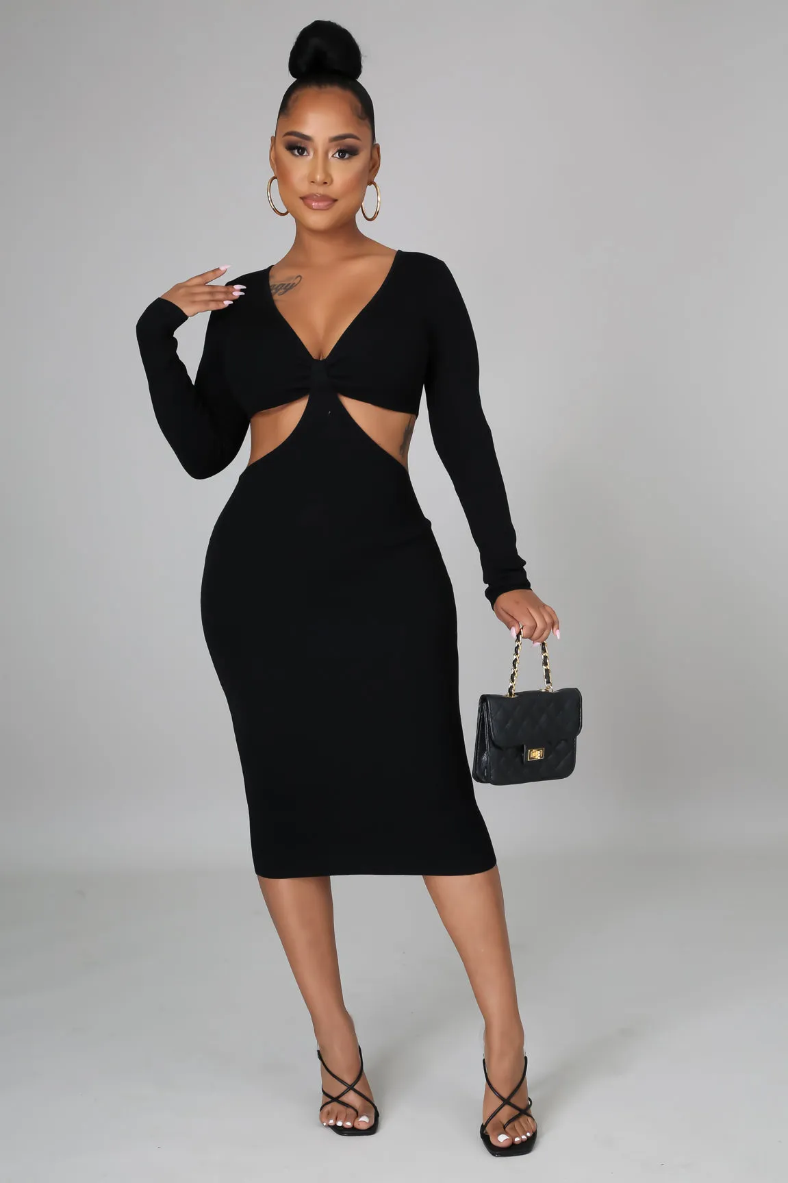 Romance Me Dress - Black