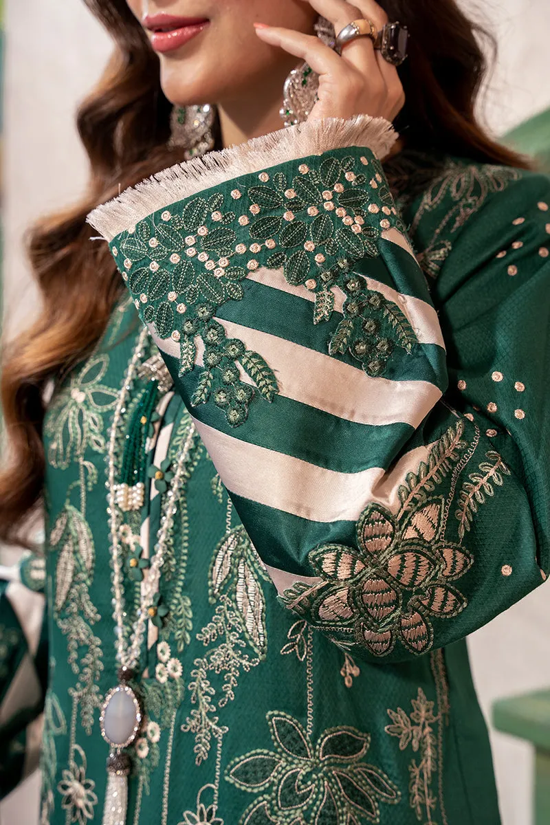 Royal Green Lawn Kameez Salwar in Pakistani Eid Dresses
