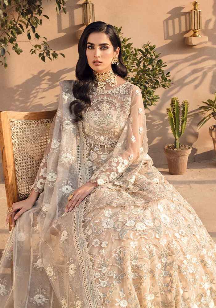 Royal Pearl Embroidered Pishwas Pakistani Wedding Dress