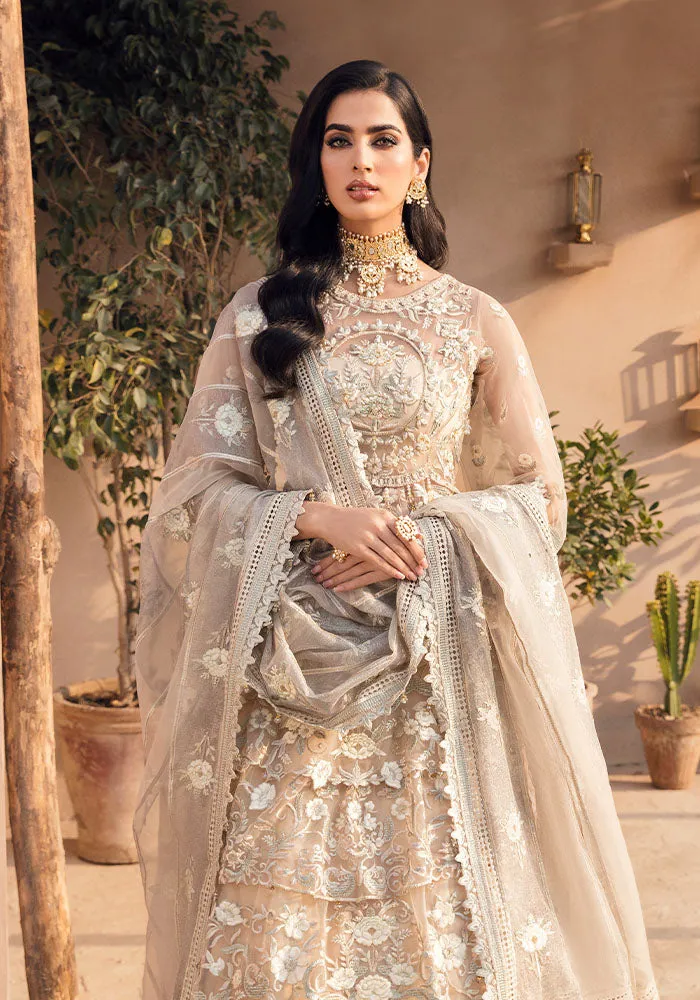 Royal Pearl Embroidered Pishwas Pakistani Wedding Dress