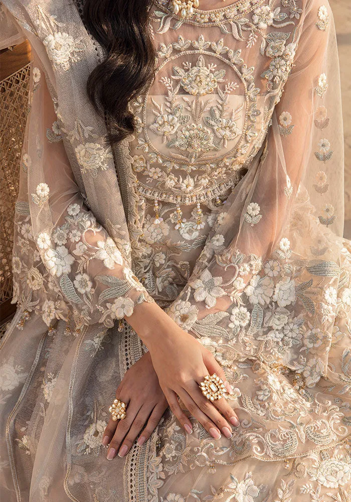 Royal Pearl Embroidered Pishwas Pakistani Wedding Dress