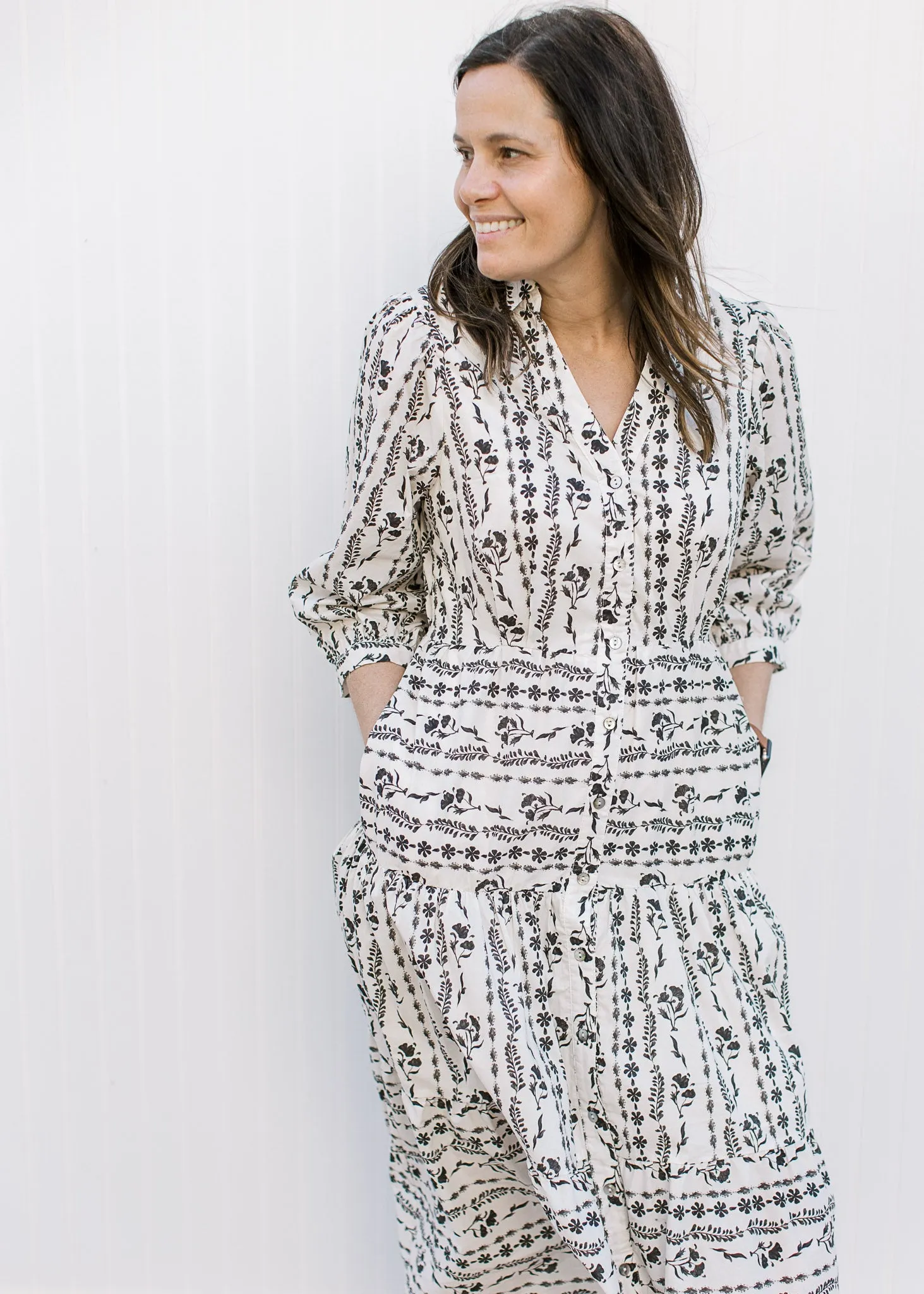 Simple Modern Floral Dress