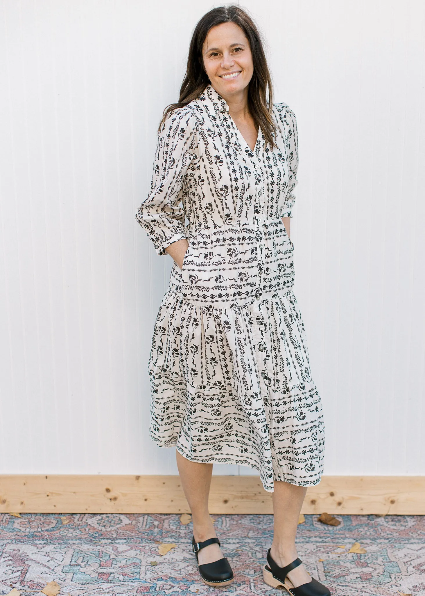 Simple Modern Floral Dress