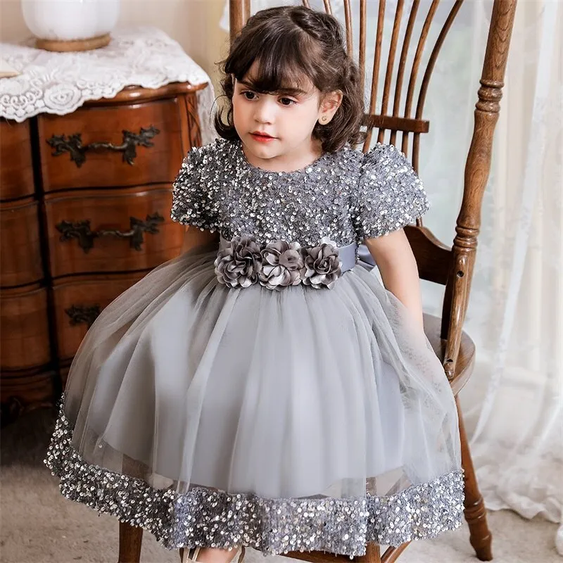 Sparkling Floral Elegance: Sequined Flower Vestidos for a Memorable Occasion