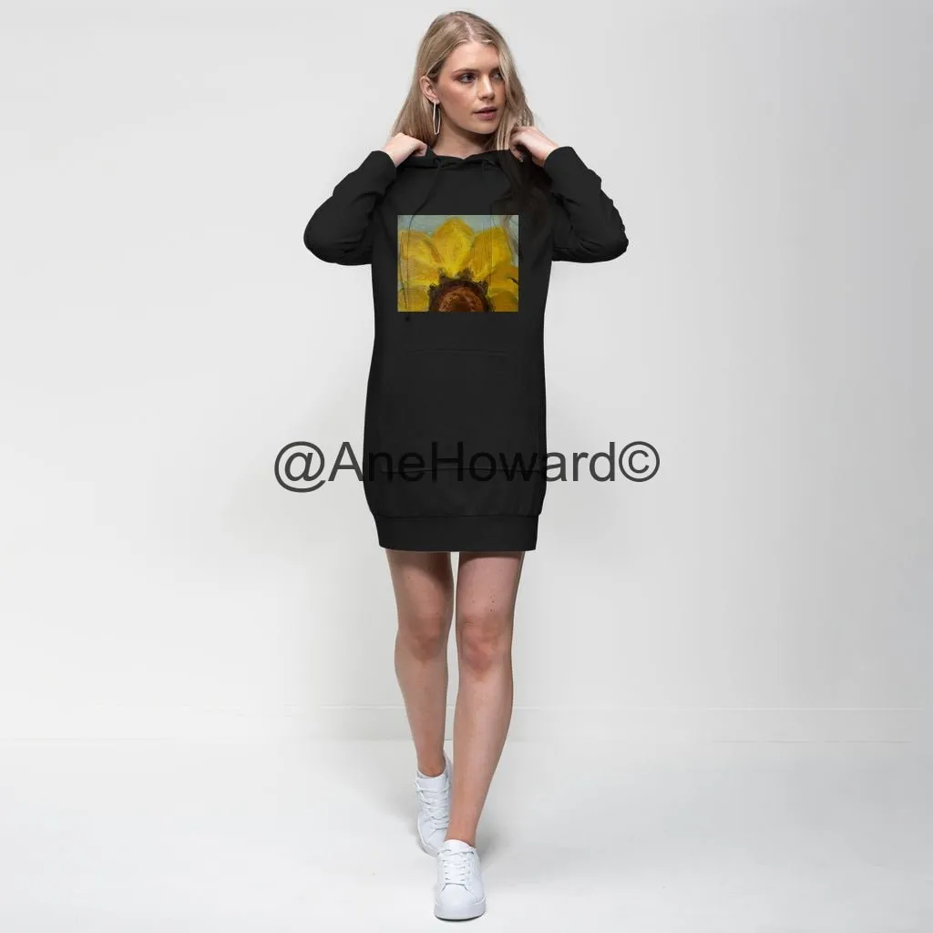 Sunflower Premium Cotton Hoodie Dress