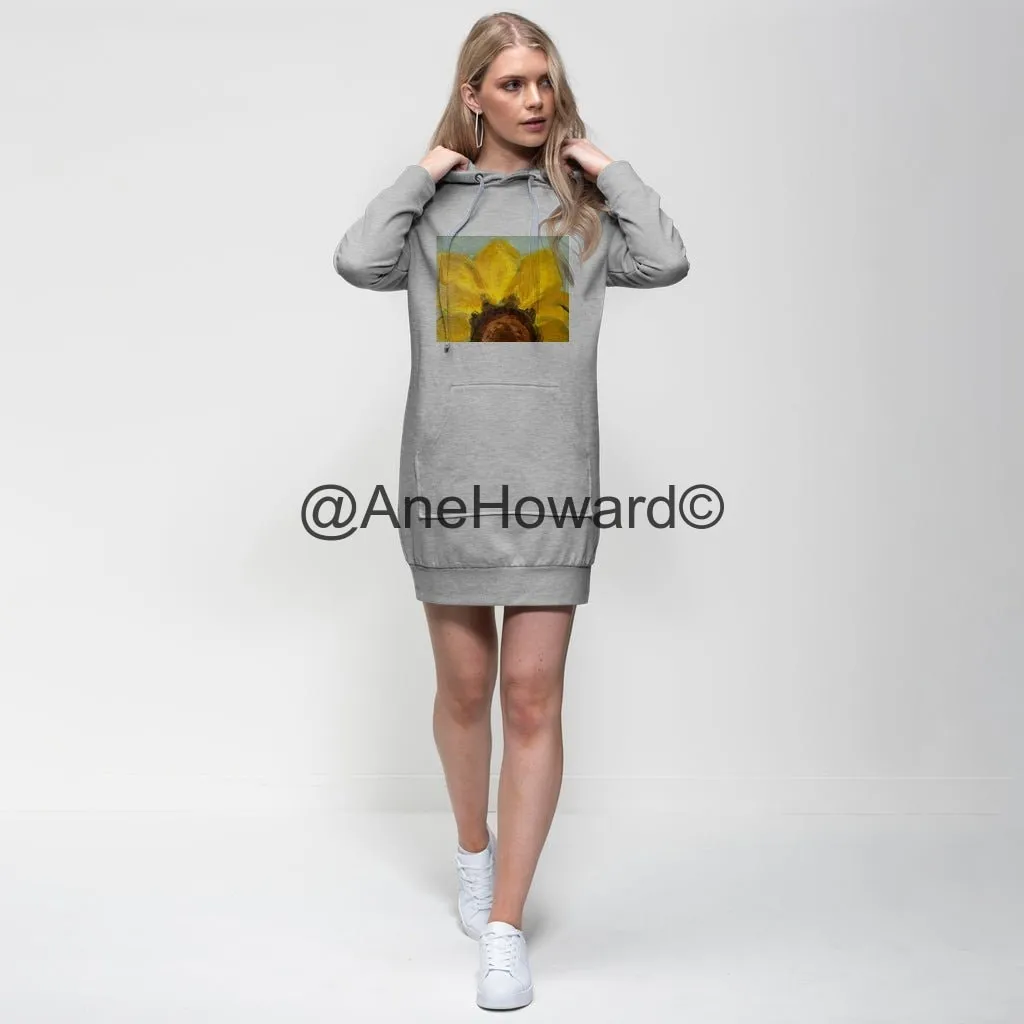 Sunflower Premium Cotton Hoodie Dress