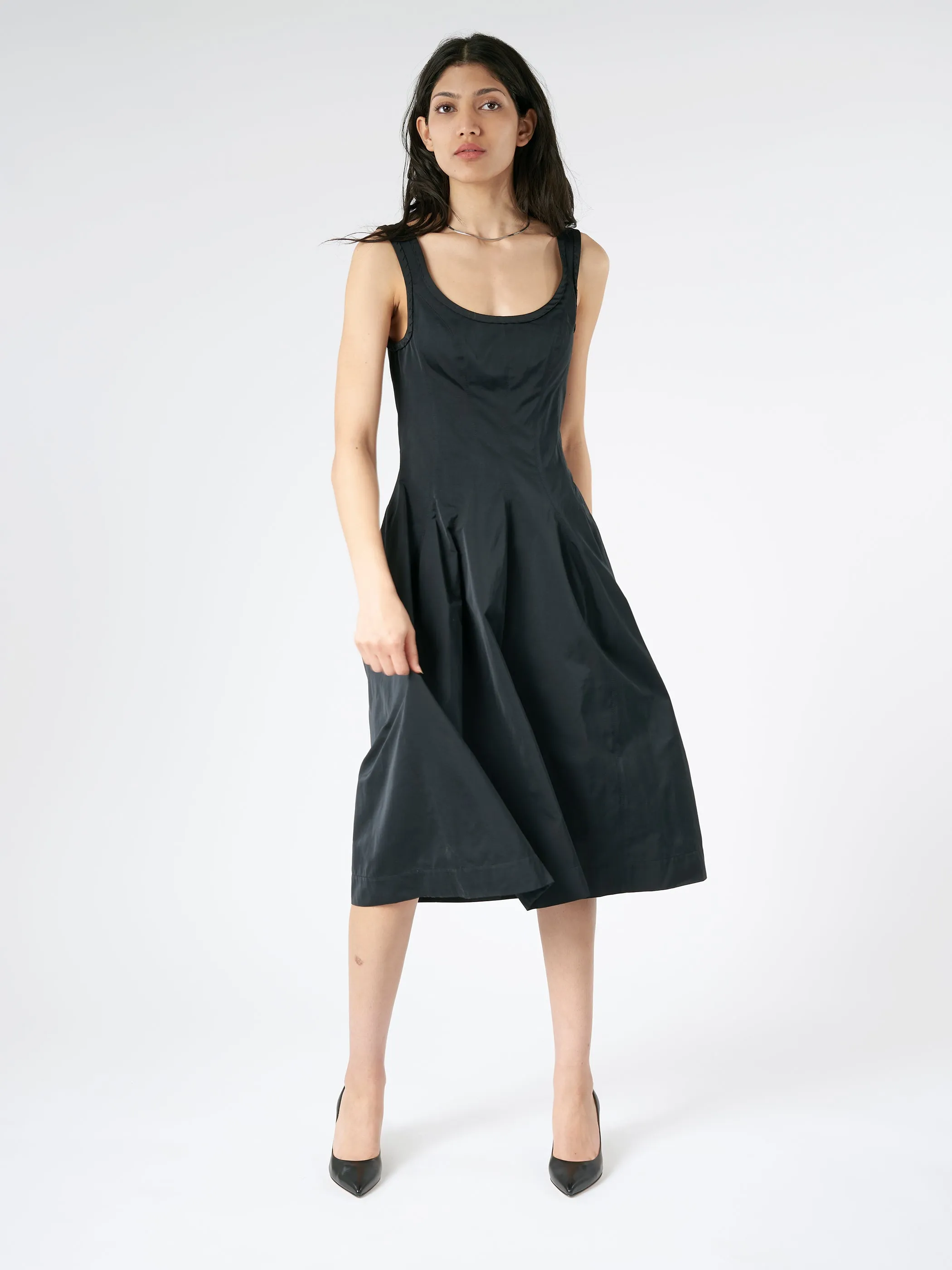 Taffeta Midi Dress