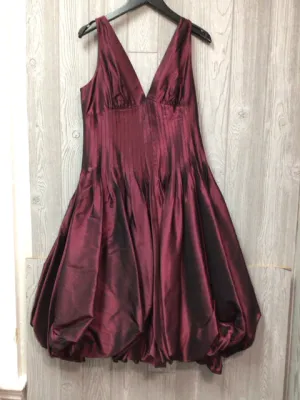 Teri Jon Taffeta Baloon Hem Tea Length Dress Size 12