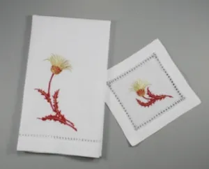 Thistle Cocktail Napkins & Guest Towels