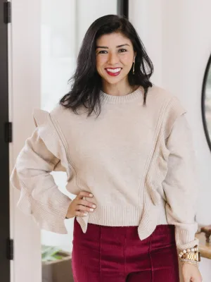Tickled in Ruffles Sweater