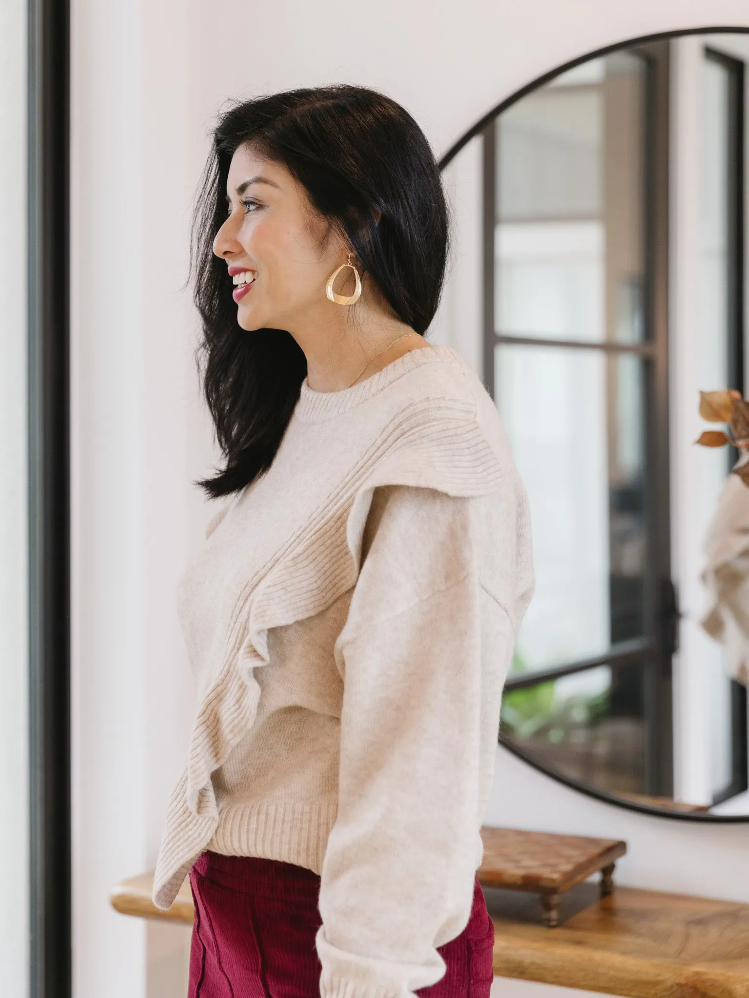 Tickled in Ruffles Sweater
