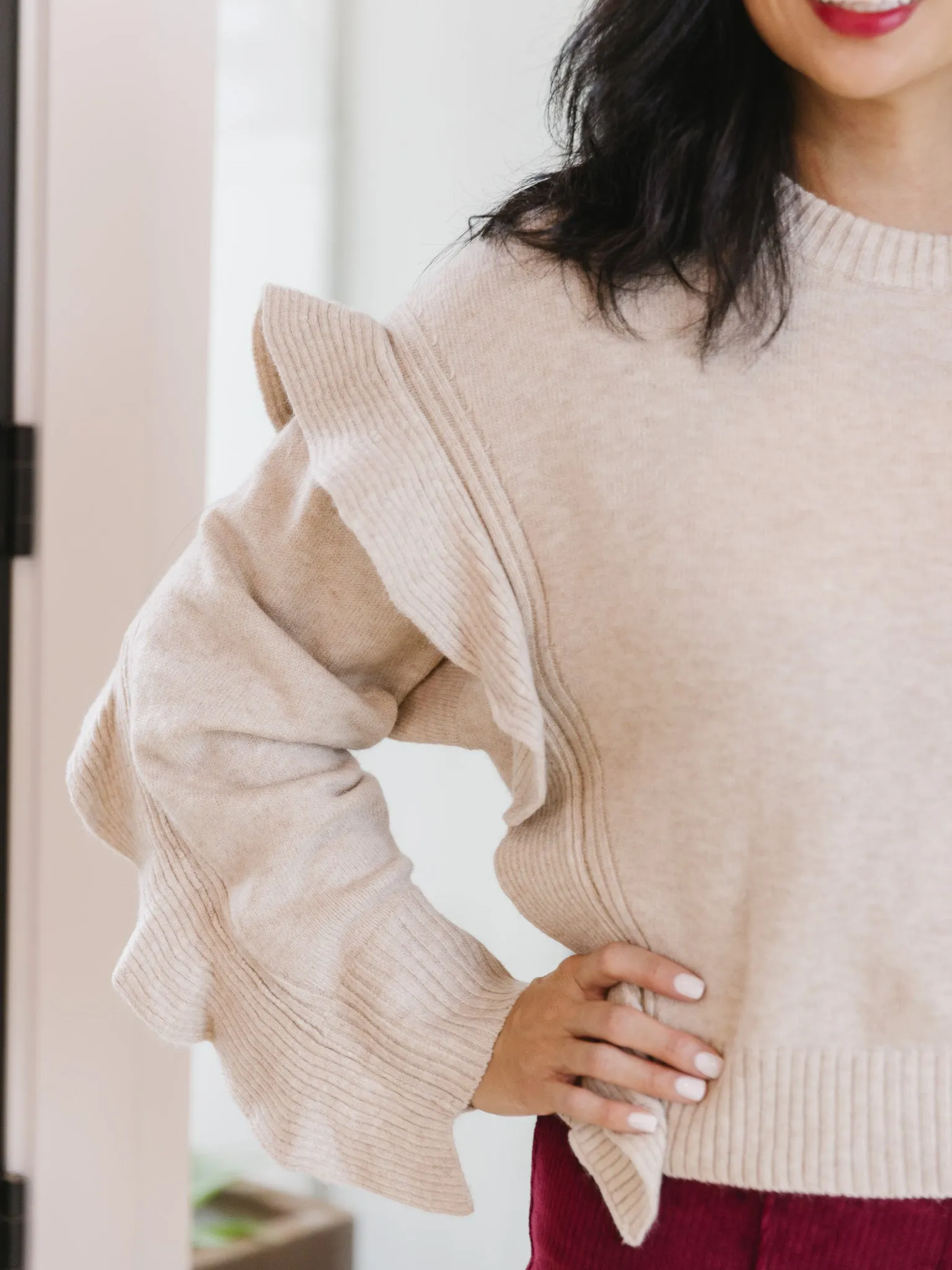 Tickled in Ruffles Sweater