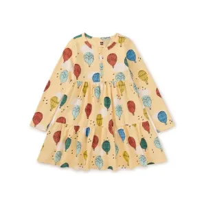 Tiered Henley Dress - Hot Air Balloons
