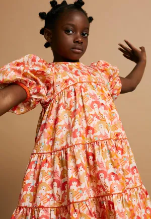 Too Tiery-ry Eyed Dress- Girls Print