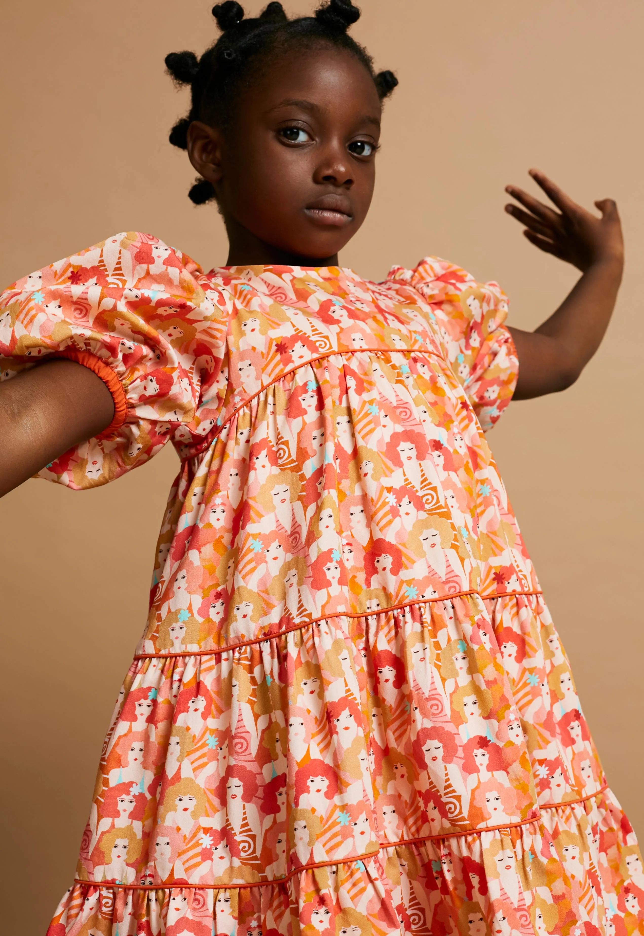 Too Tiery-ry Eyed Dress- Girls Print