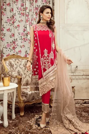 Traditional Indian Dress in fresh red color # P2203