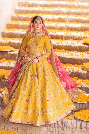 Traditional Pakistani Mehendi Bridal Dress Orange Bridal Lehenga Choli Pakistani Wedding Dresses