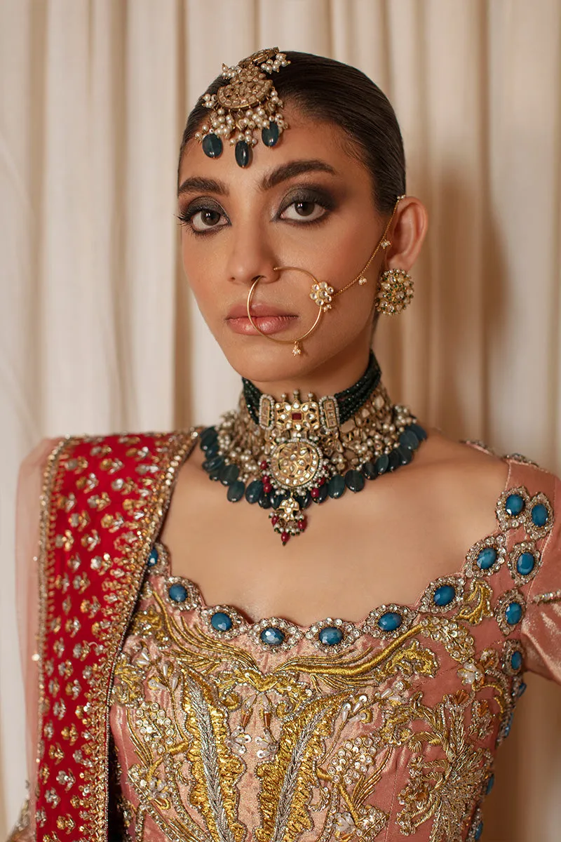 Traditional Pishwas and Dupatta Pakistani Bridal Dress