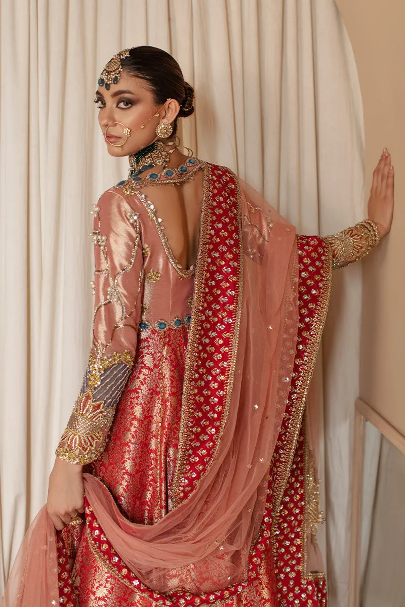 Traditional Pishwas and Dupatta Pakistani Bridal Dress