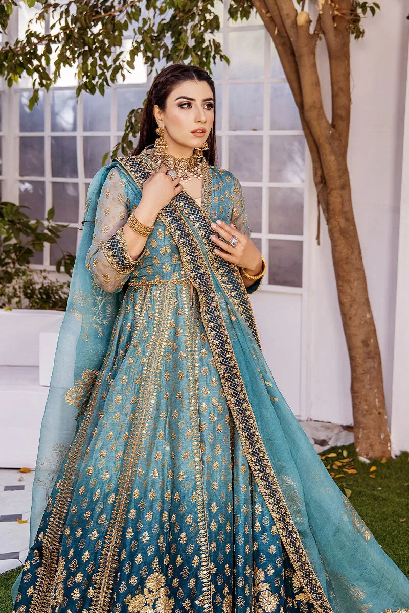 Traditional Pishwas Frock with Lehenga Dupatta Dress