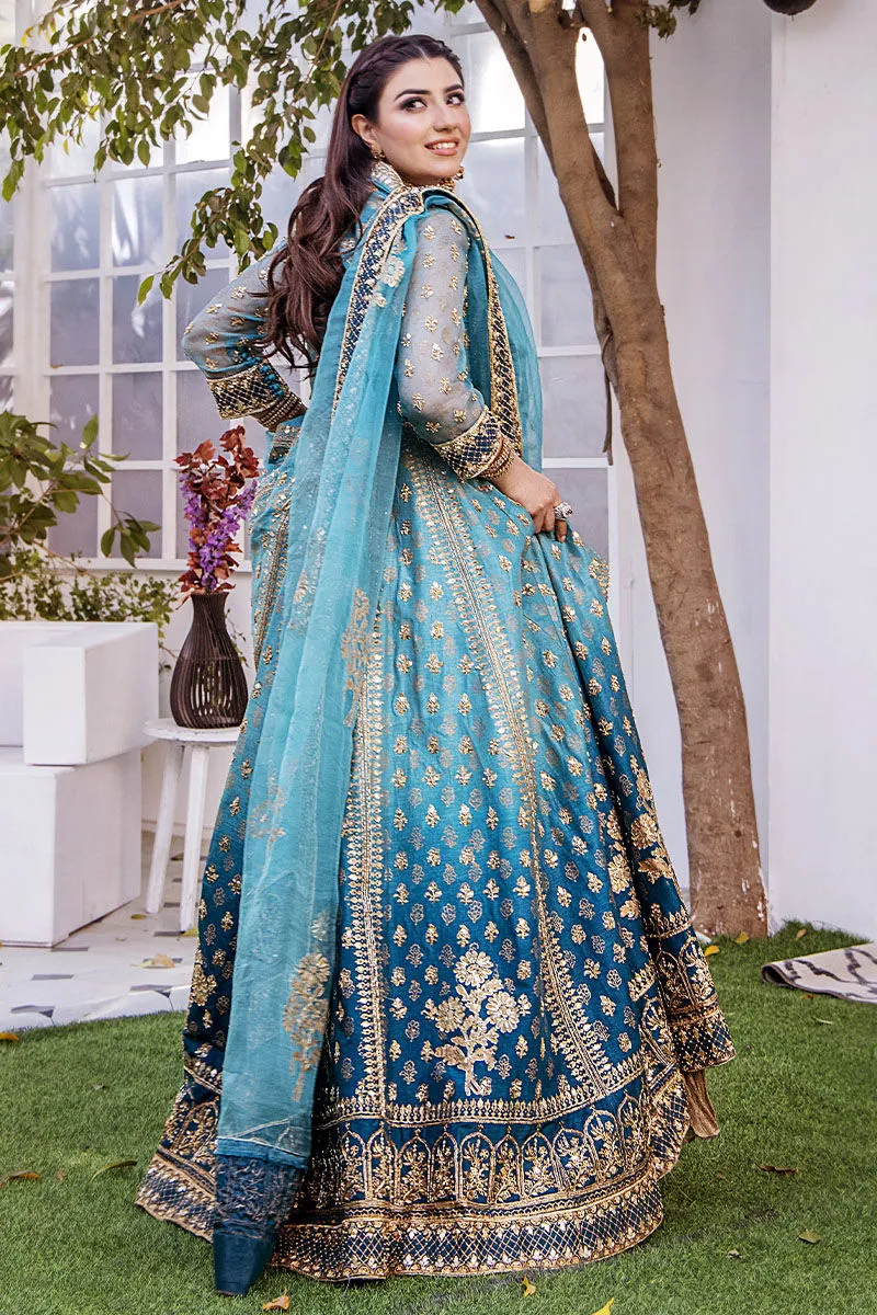 Traditional Pishwas Frock with Lehenga Dupatta Dress