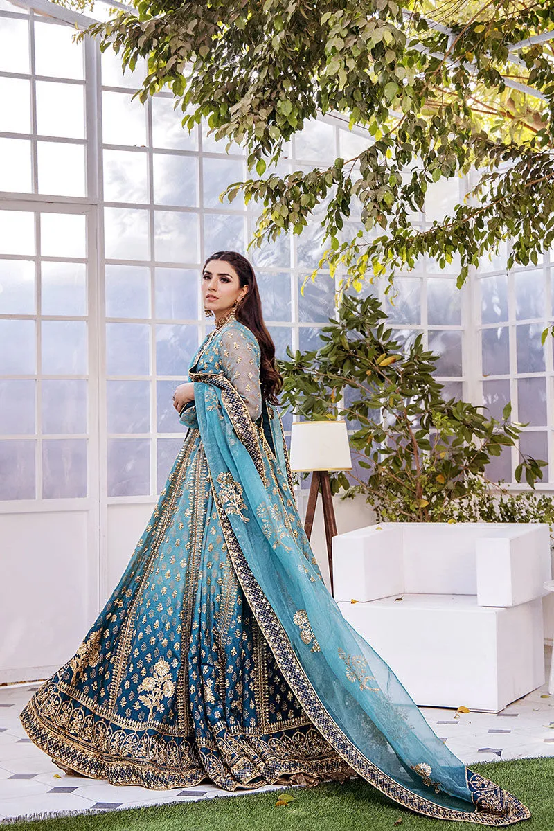 Traditional Pishwas Frock with Lehenga Dupatta Dress