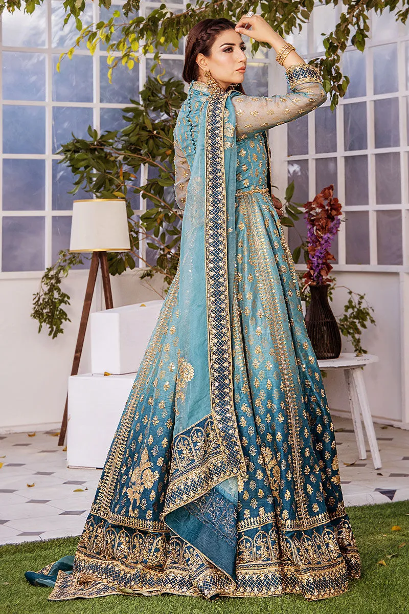 Traditional Pishwas Frock with Lehenga Dupatta Dress