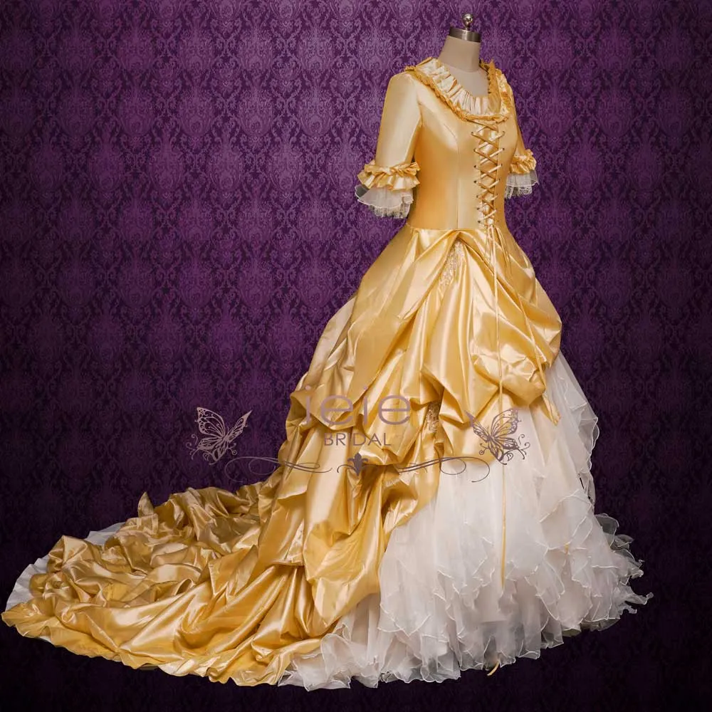 Victorian Champagne Wedding Dress  RAFAEL