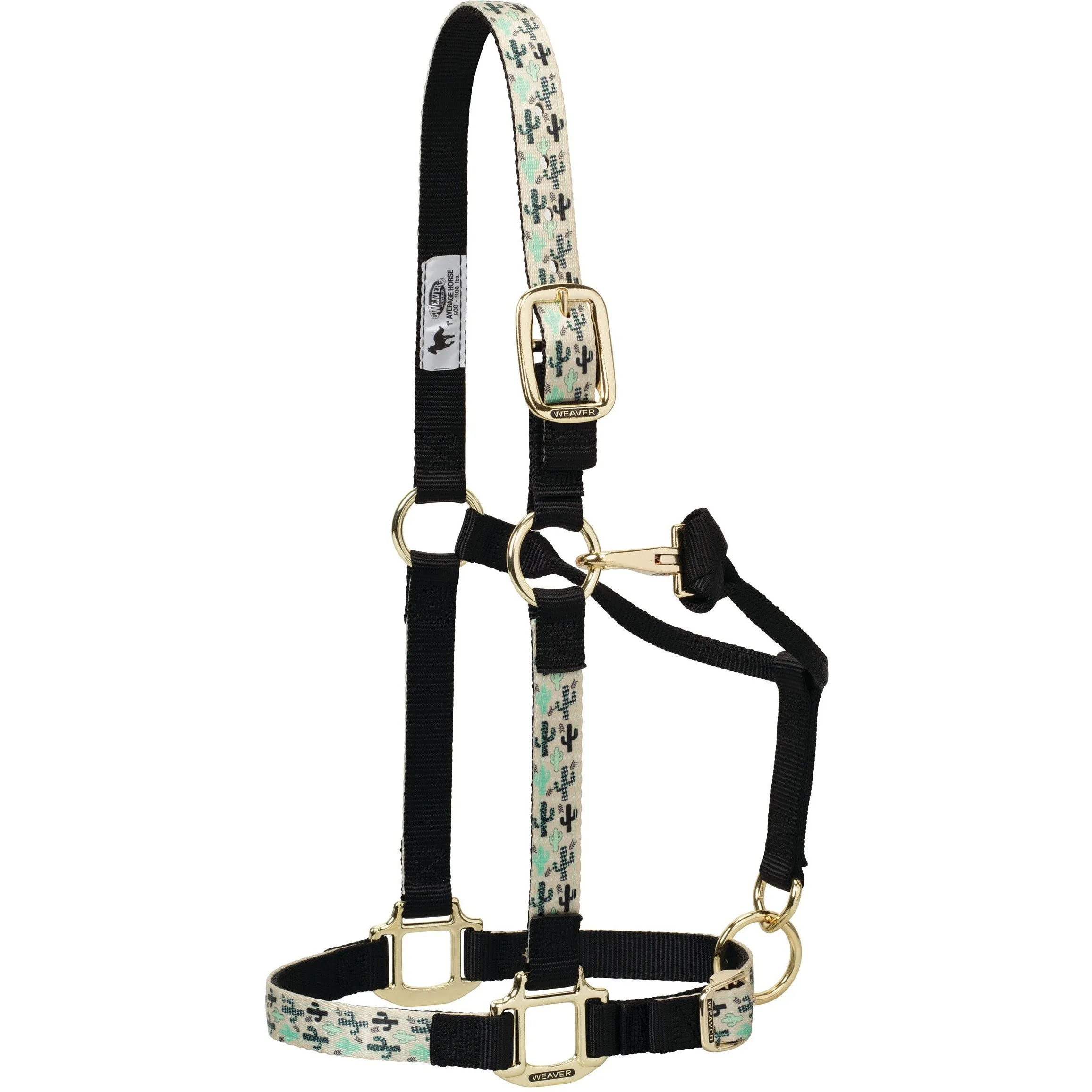 Weaver Small Adjustable Patterned Nylon Horse Halter (Multiple Pattern Options)