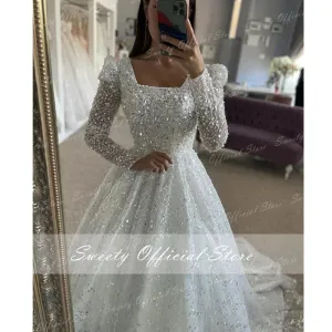 Wedding Gowns With Beading Princess A-line Ball Gown
