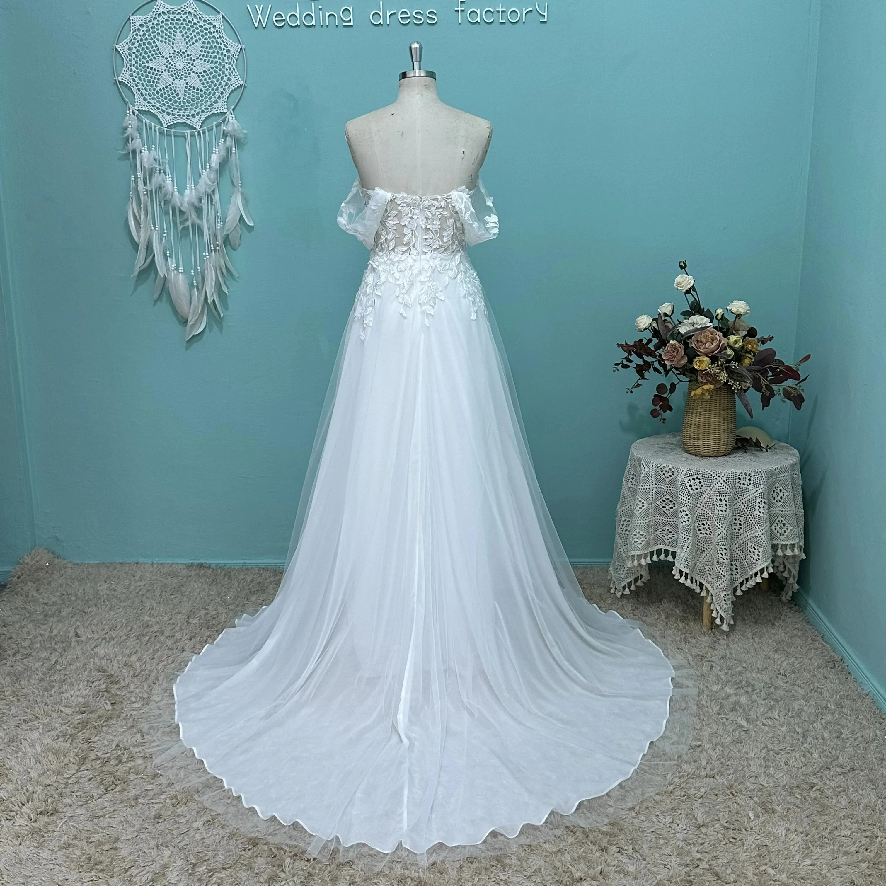 Wedding Guest Dresses: Elegant Beach Wedding Dress Lace