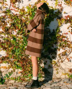 Xena-Sue Organic Cotton Dress In Chocolate & Mocha